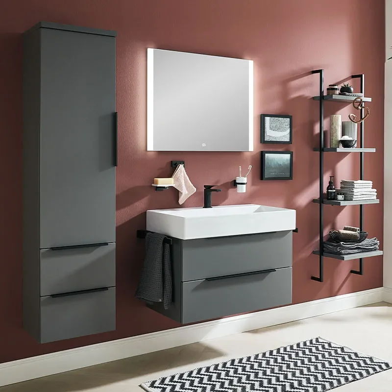 laguna magic 800mm vanity unit with optional mirror and tallboy