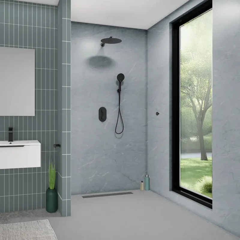 perform panel shower wall grey bonito various sizes straight edge or tongue groove