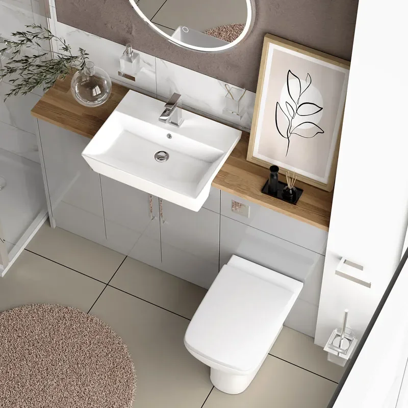 oliver dove grey shower suite 1400 vanity with pivot door