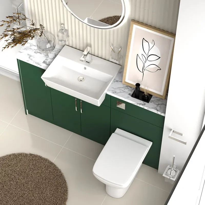 oliver green shower suite 1400 vanity with pivot door