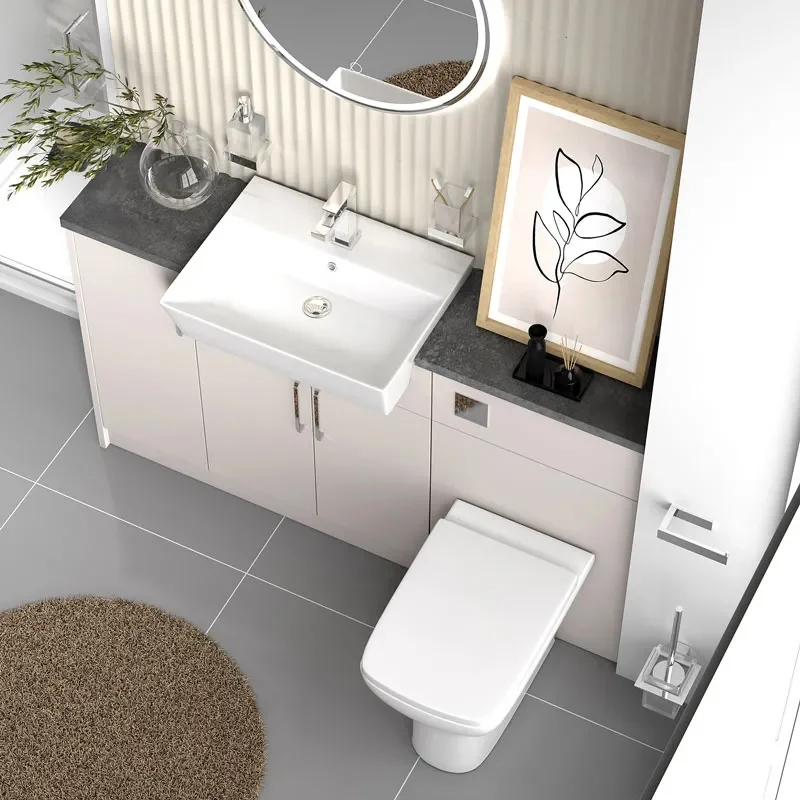 oliver cashmere shower suite 1400 vanity with pivot door