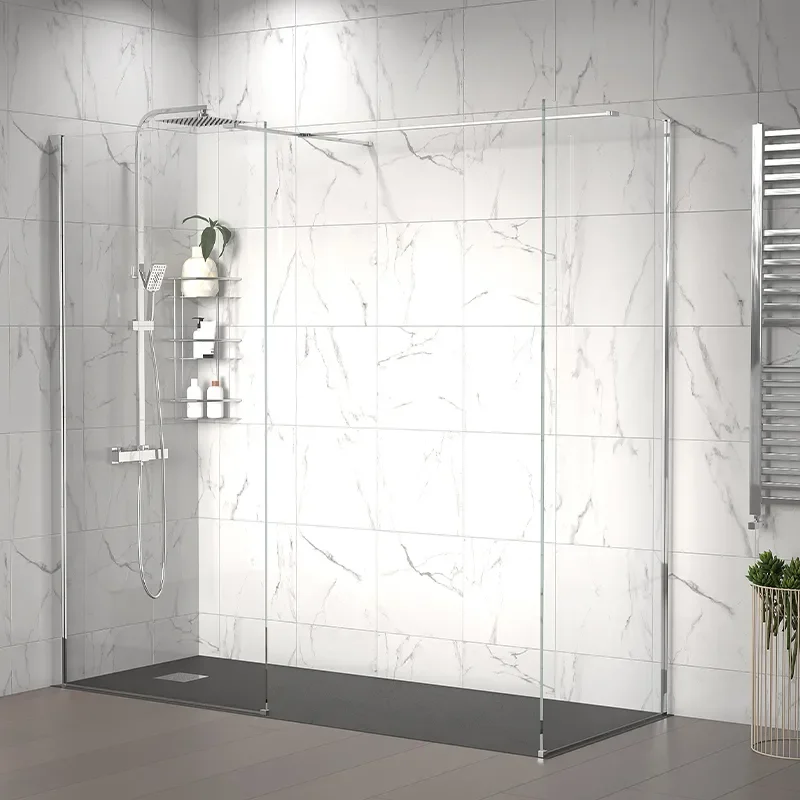 radiant 2000 walkin corner shower enclosure black tray