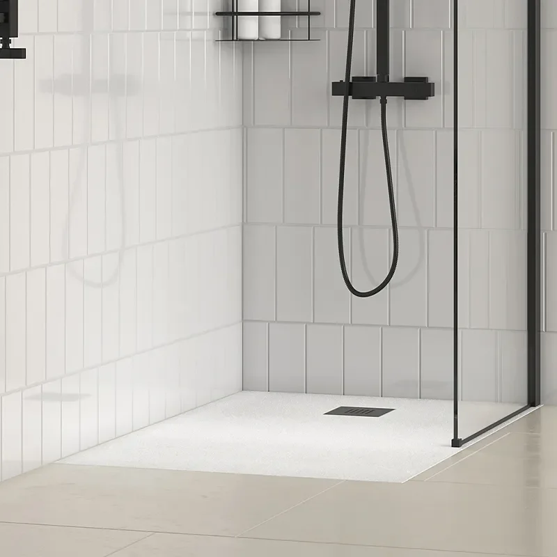 radiant black 2000 walkin recess shower enclosure black tray