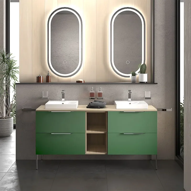 alani 1500 green double vanity square sink