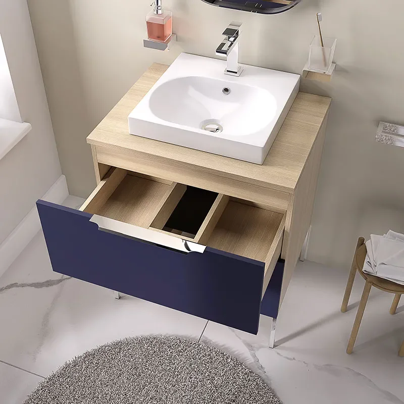 alani 600 navy blue vanity square sink