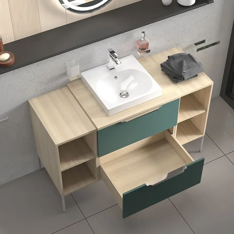 alani 1200 petrol blue vanity square sink