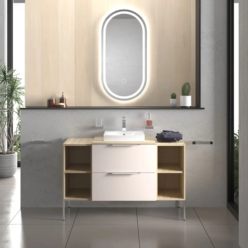 alani 1200 sand pink vanity square sink
