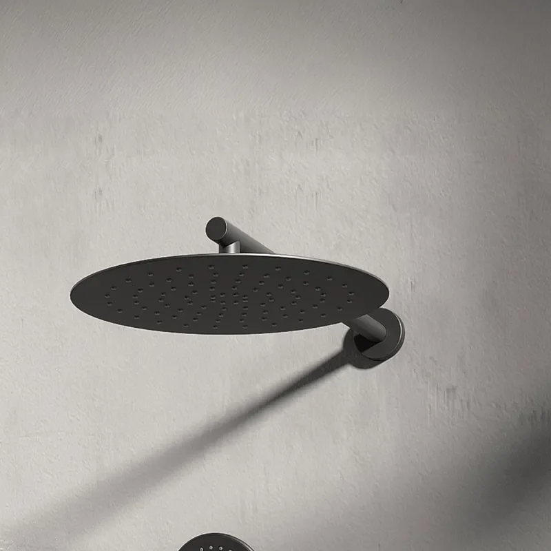 Tweed Round Chrome Shower Head Wall