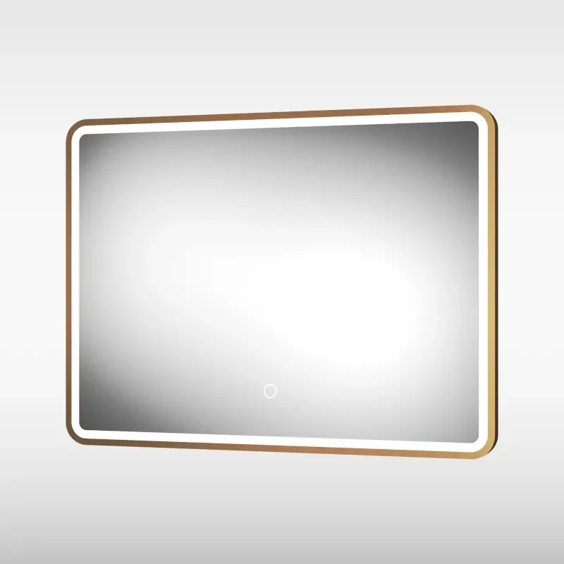 Main Image for Brushed Brass Frontier LED Mirror with Demister