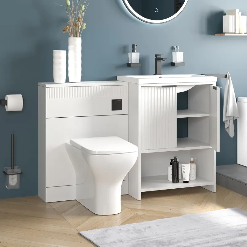 jasmine 600mm white floorstanding vanity unit