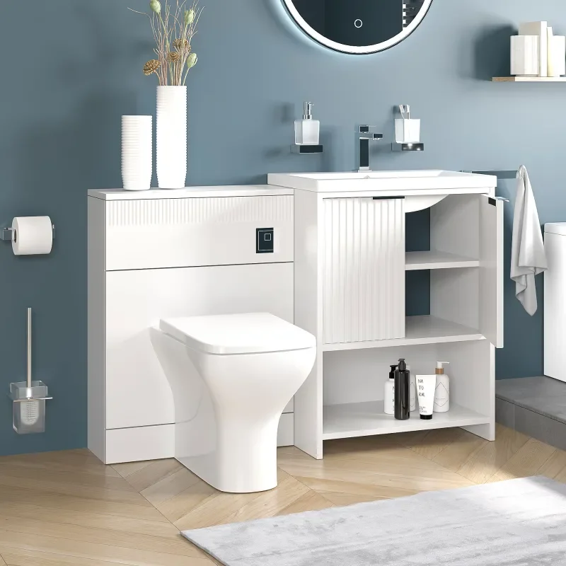 jasmine 600mm white floorstanding vanity unit