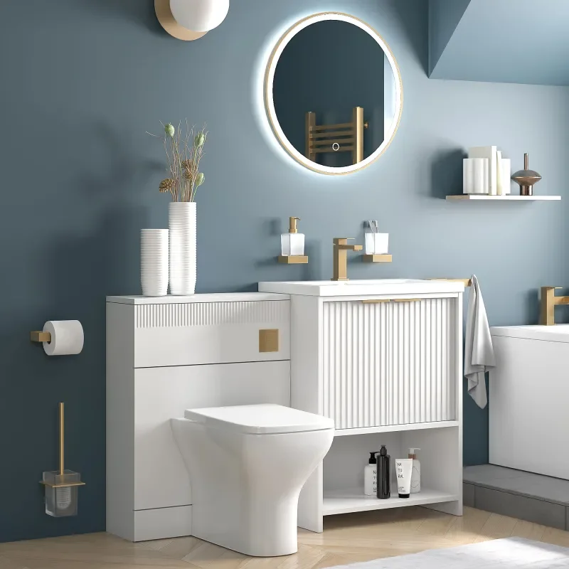 jasmine 600mm white floorstanding vanity unit