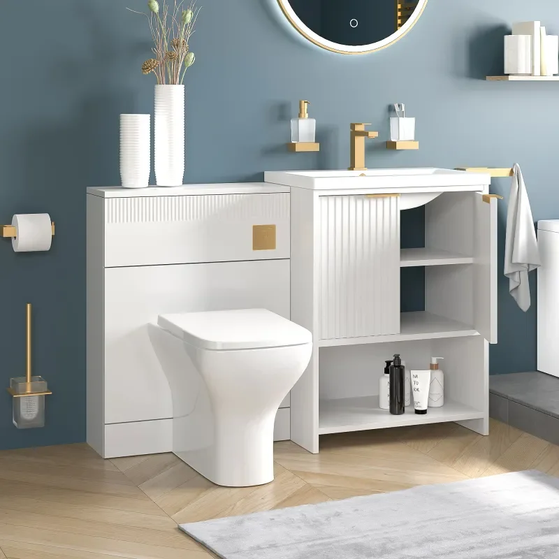 jasmine 600mm white floorstanding vanity unit