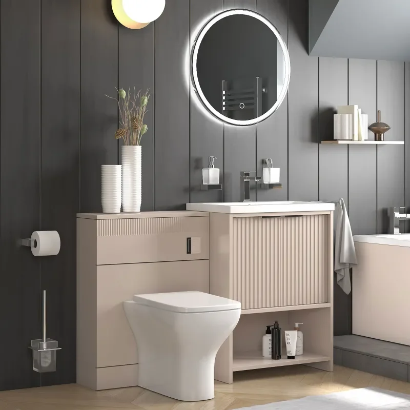 jasmine 600mm cashmere floorstanding vanity unit