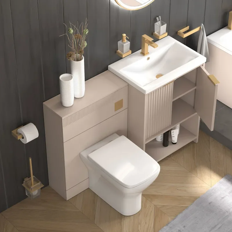 jasmine 600mm cashmere floorstanding vanity unit