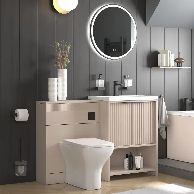jasmine 600mm cashmere floorstanding vanity unit