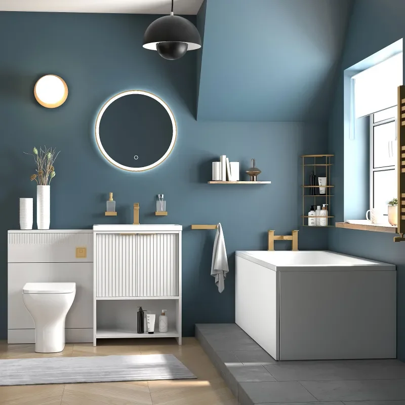 jasmine 600mm white floorstanding vanity unit