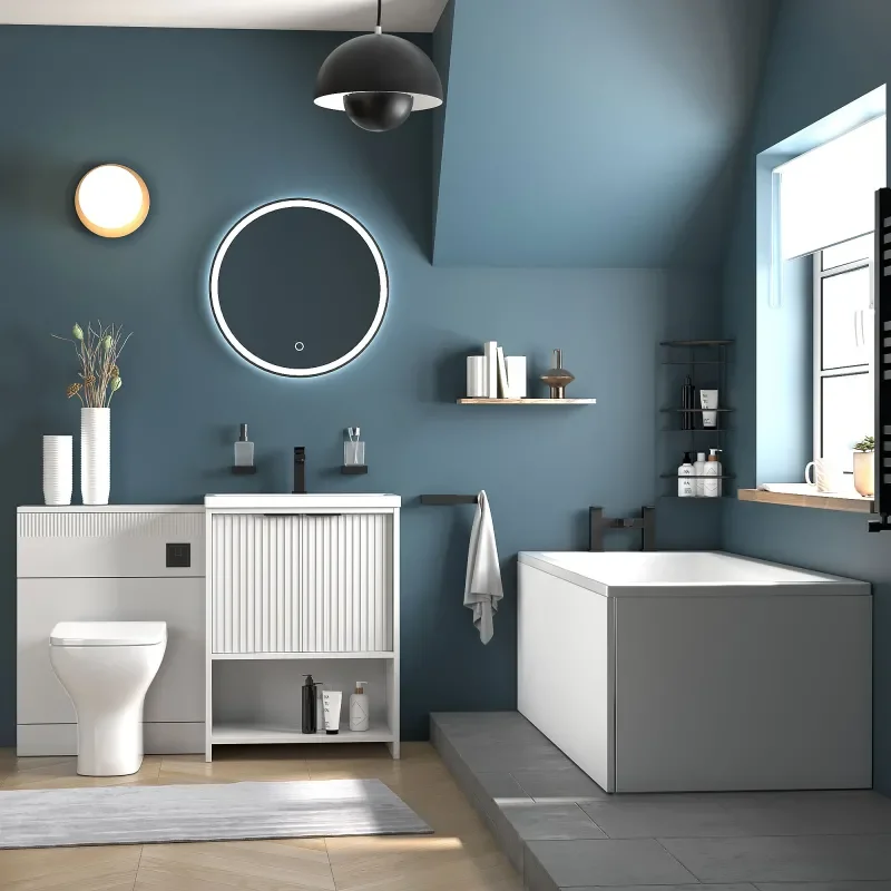 jasmine 600mm white floorstanding vanity unit