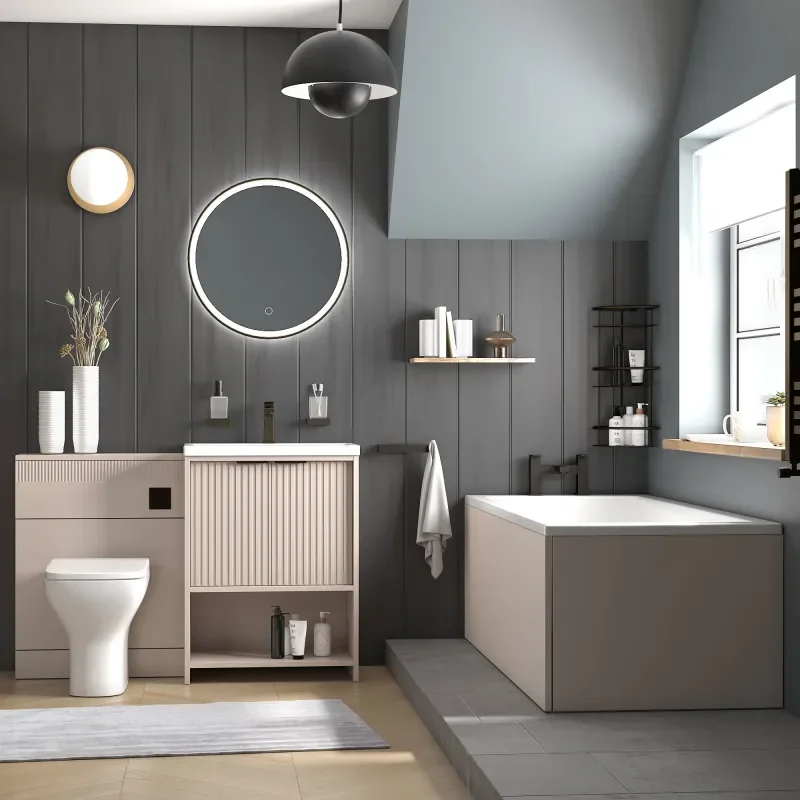 jasmine 600mm cashmere floorstanding vanity unit
