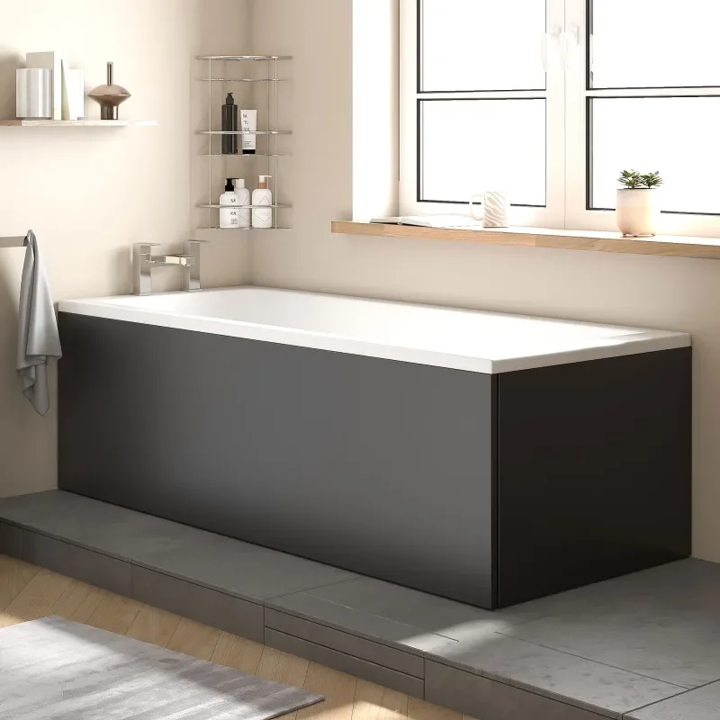 jasmine 600 black freestanding vanity unit
