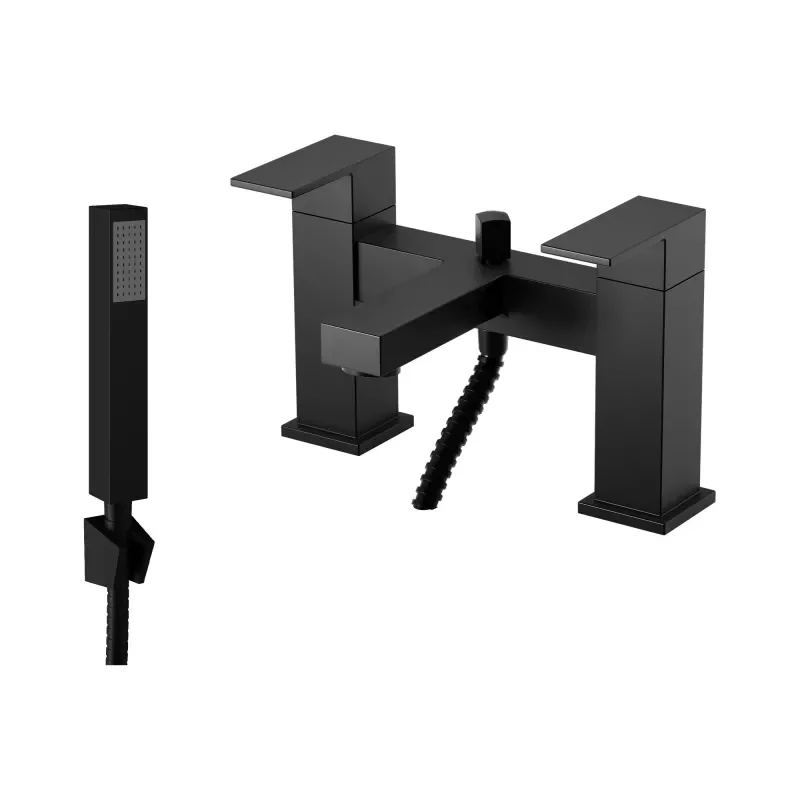 jasmine cashmere 1000mm vanity unit with black handles, btw toilet unit and 1700 & 1800mm bath
