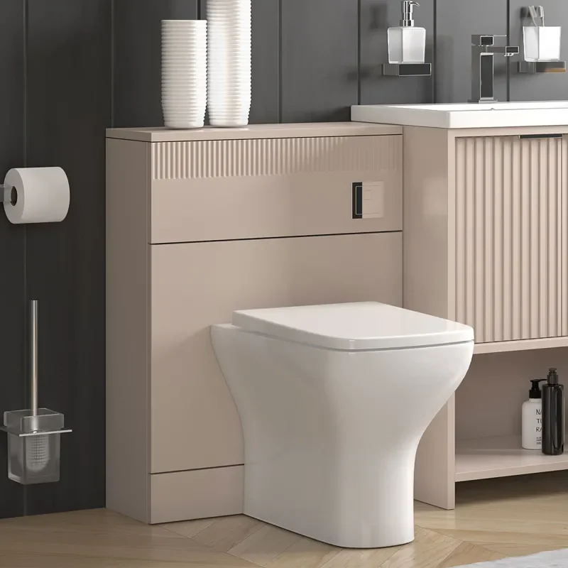 jasmine recessed shower suite with cashmere 1000mm vanity unit wc toilet unit chrome