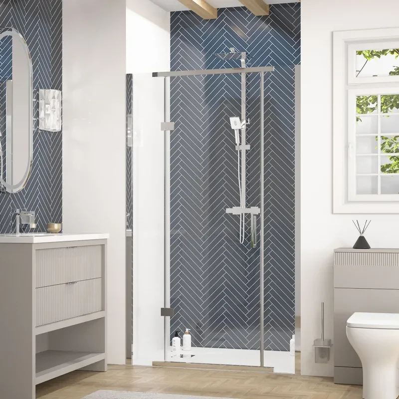 jasmine recessed shower suite with cashmere 1000mm vanity unit wc toilet unit chrome