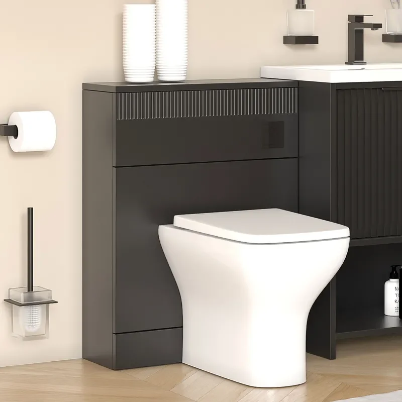 jasmine corner shower suite with black 1000mm vanity unit wc toilet unit black