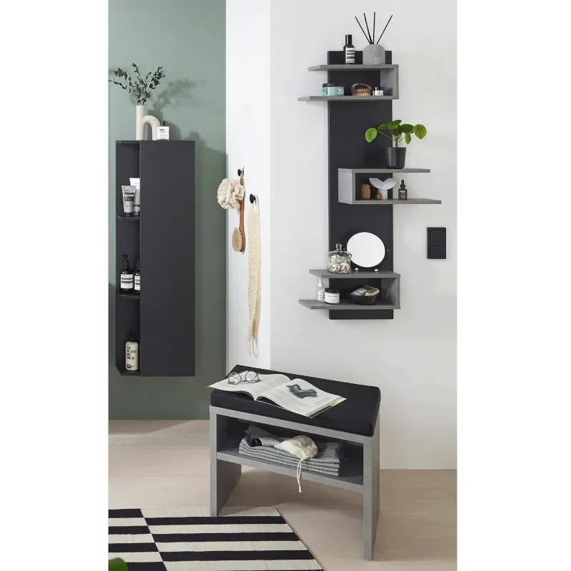 Shelving and Bench Close-up for Laguna Magic 900mm Vanity Wall Unit