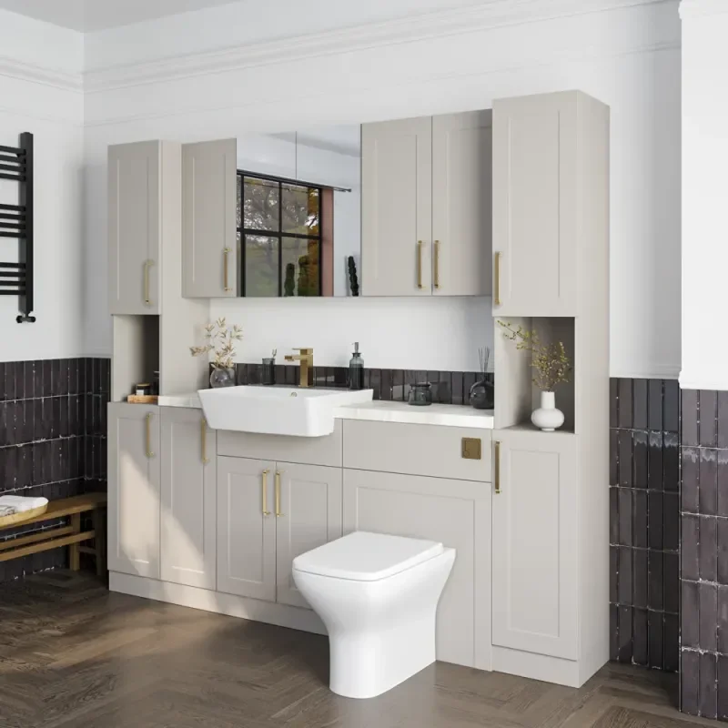 Oliver 2100 Cashmere Shaker Fitted Furniture