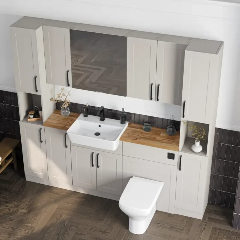 Oliver 2100 Cashmere Shaker Fitted Furniture