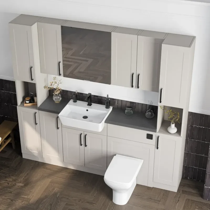 Oliver 2100 Cashmere Shaker Fitted Furniture