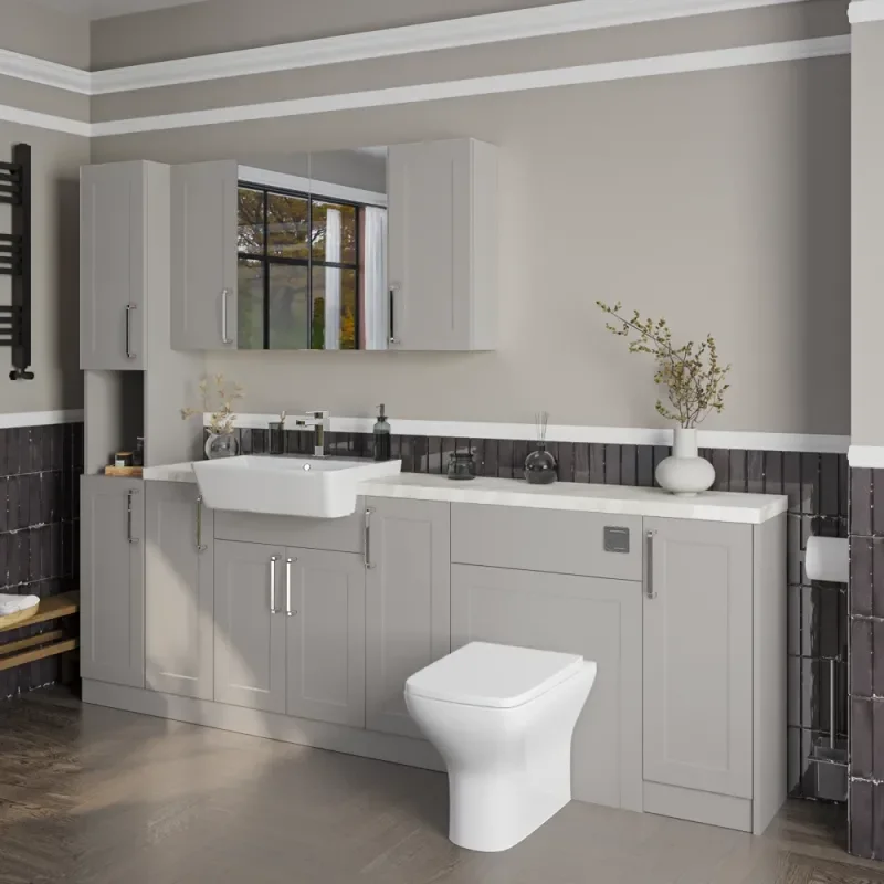 Oliver 2300 Cashmere Shaker Fitted Furniture