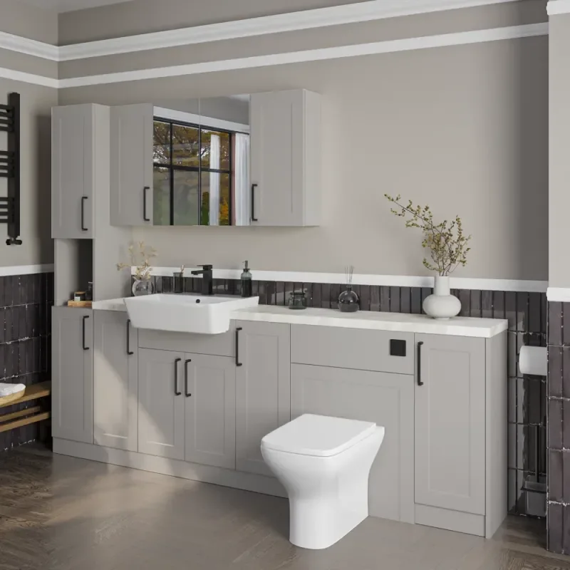 Oliver 2300 Cashmere Shaker Fitted Furniture