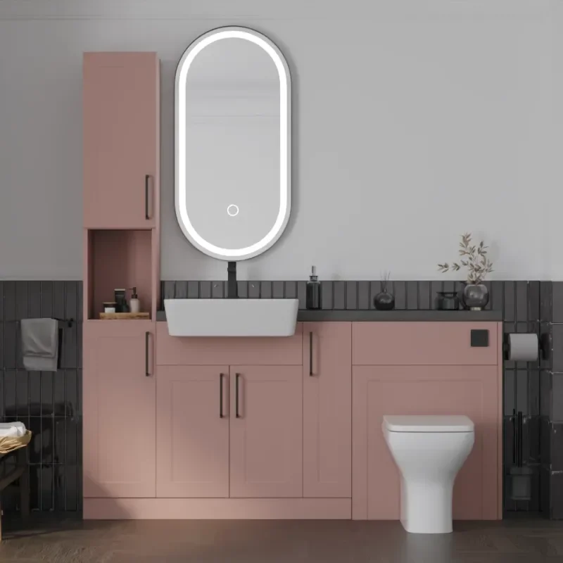 Main product image for the Oliver Pink 1700 Shaker Fitted Furniture 1