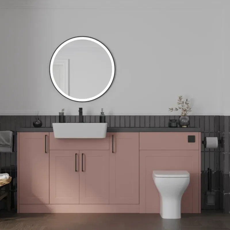 Main product image for the Oliver Pink 1800 Shaker Fitted Furniture 1