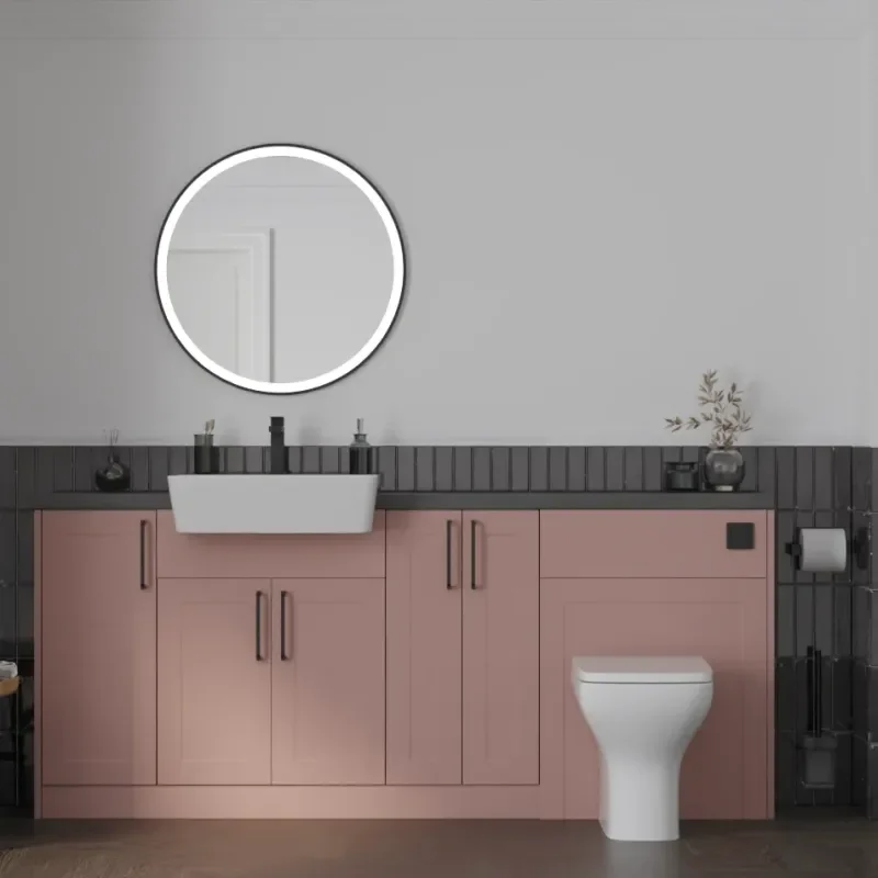 Main product image for the Oliver Pink 1900 Shaker Fitted Furniture 1