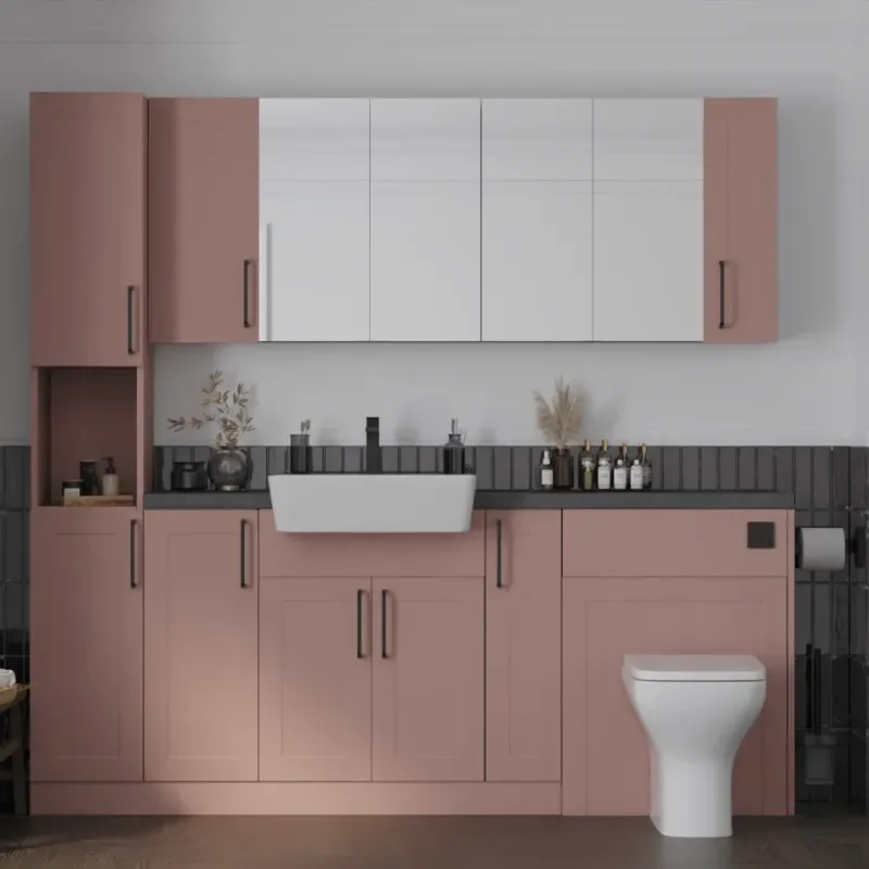 Main product image for the Oliver Pink 2000 Shaker Fitted Furniture 1