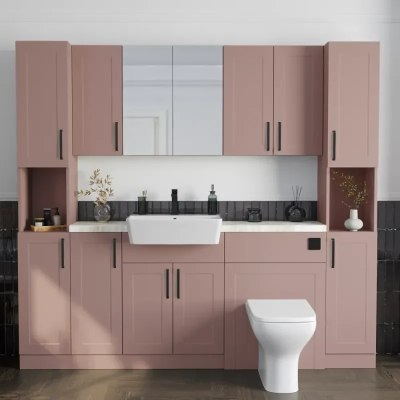 Oliver Pink 2100 Shaker Fitted Furniture