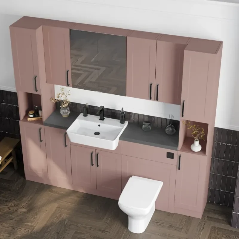 Oliver Pink 2100 Shaker Fitted Furniture