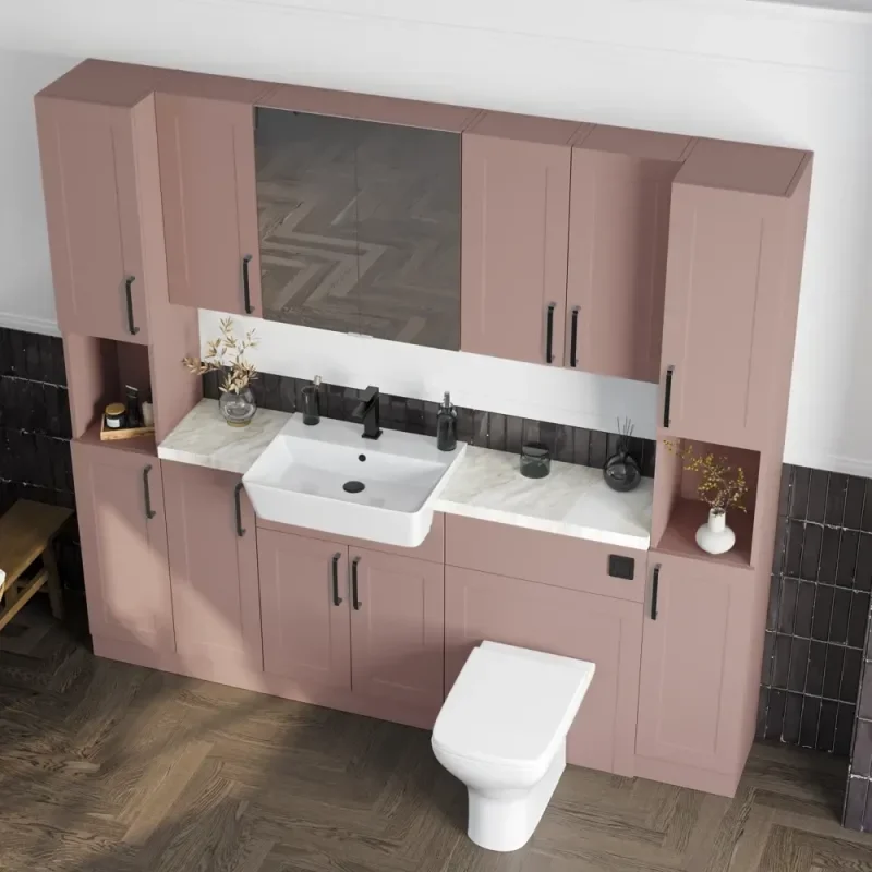 Oliver Pink 2100 Shaker Fitted Furniture