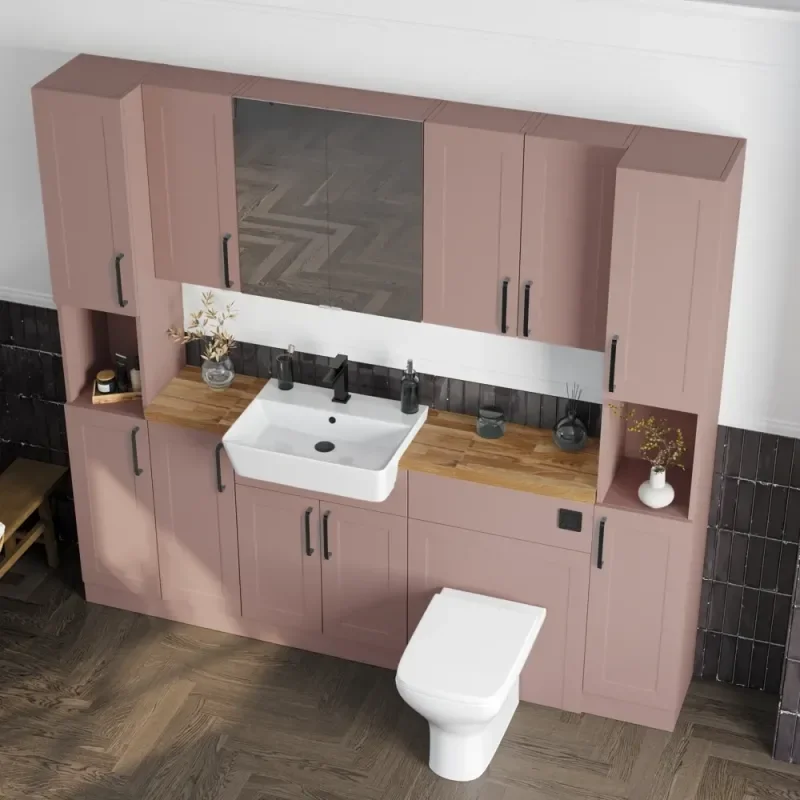 Oliver Pink 2100 Shaker Fitted Furniture