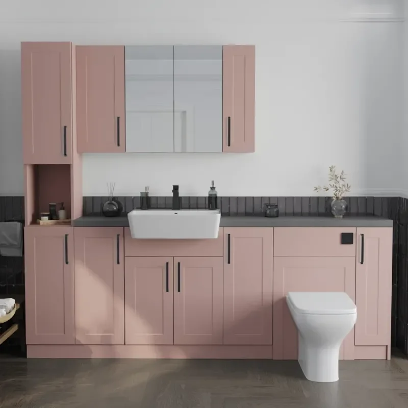 Oliver Pink 2200 Shaker Fitted Furniture