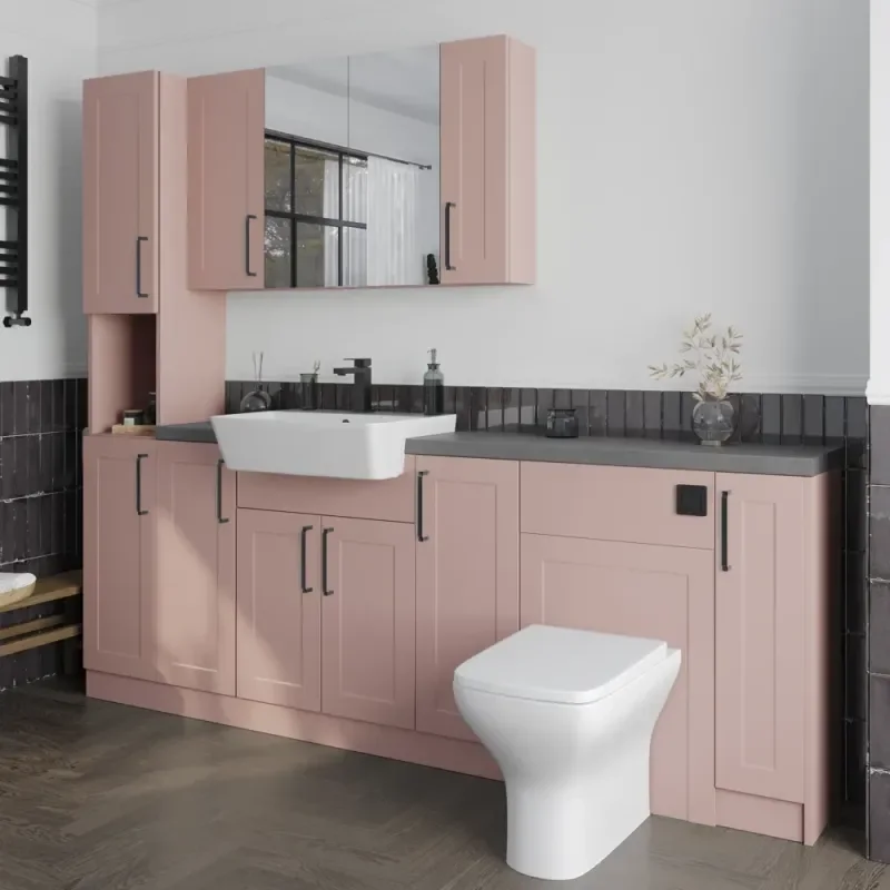 Oliver Pink 2200 Shaker Fitted Furniture