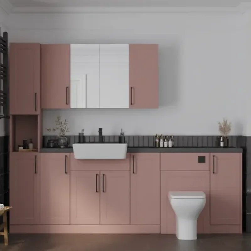 Oliver Pink 2300 Shaker Fitted Furniture