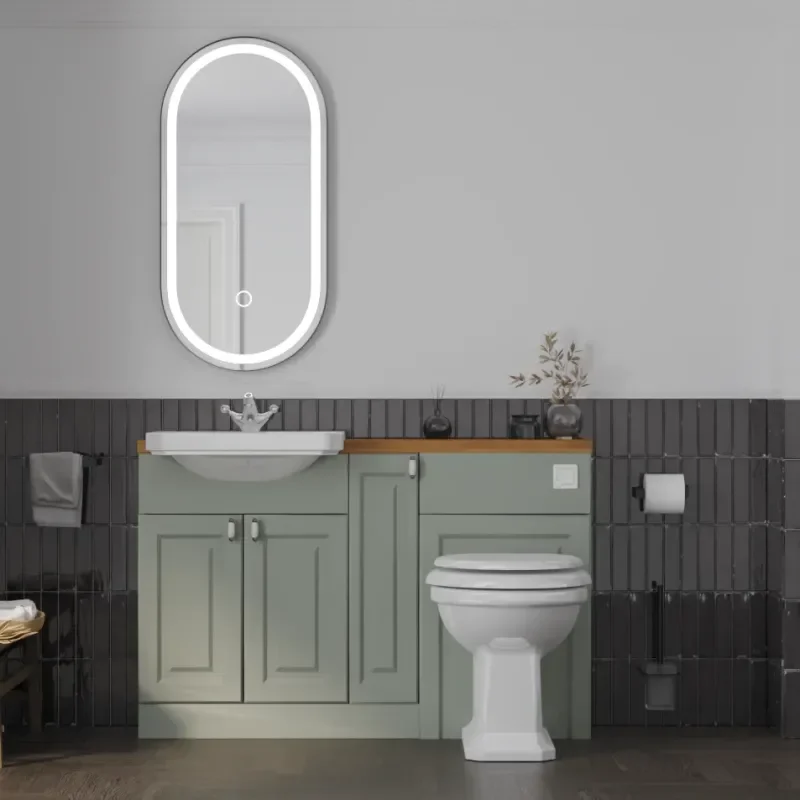 Oliver Sage Green 1300 Shaker Fitted Furniture 1 Main product image for the Oliver Sage Green 1300 Shaker Fitted Furniture 1