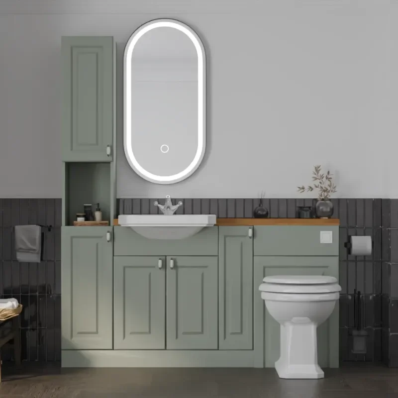 Main product image for the Oliver Sage Green 1600 Shaker Fitted Furniture 1