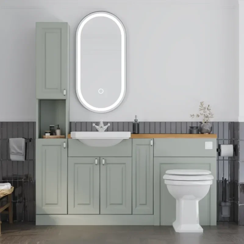 Main product image for the Oliver Sage Green 1700 Shaker Fitted Furniture 1
