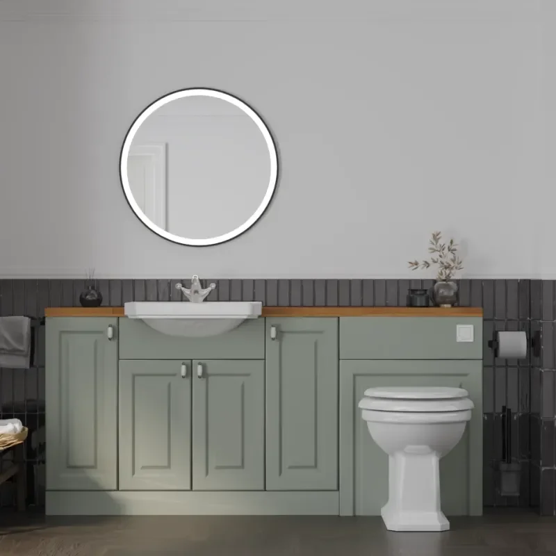 Main product image for the Oliver Sage Green 1800 Shaker Fitted Furniture 1