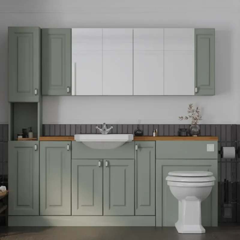 Main product image for the Oliver Sage Green 2000 Shaker Fitted Furniture 1